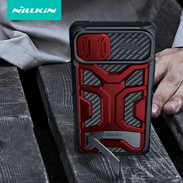 قاب ضد ضربه پایه دار iPhone 14 Plus مارک نیلکین مدل Adventurer Pro