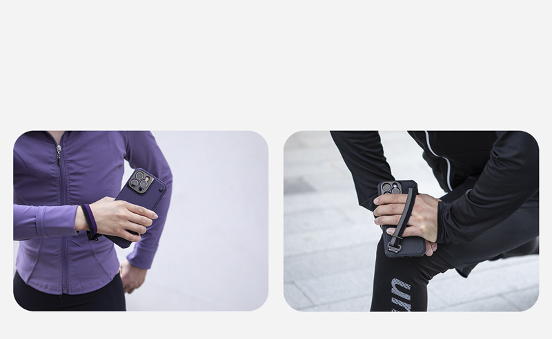 قاب محافظ بند دار iPhone 14 Pro Max مارک نیلکین مدل Strap Case