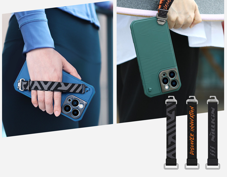 قاب محافظ بند دار iPhone 14 Pro Max مارک نیلکین مدل Strap Case