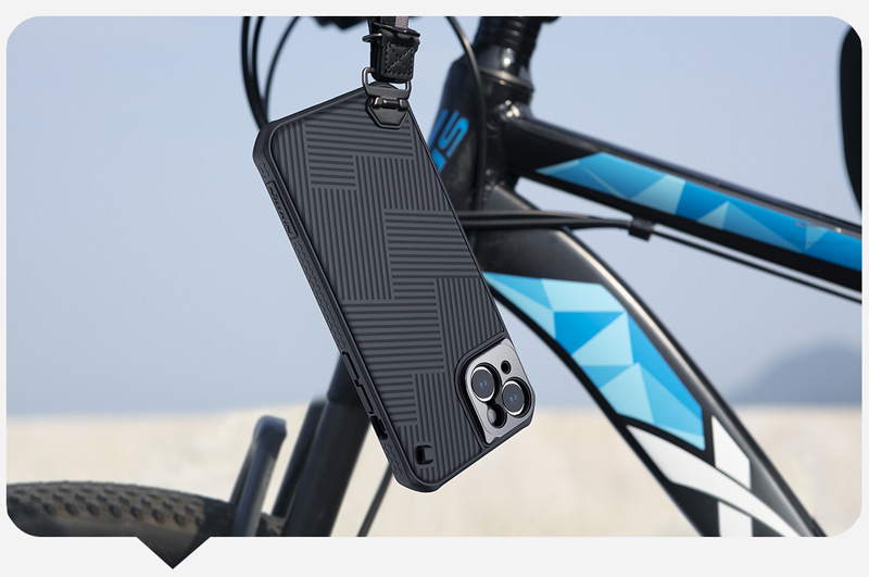 قاب محافظ مگنتی بند دار iPhone 14 Plus مارک نیلکین مدل Strap Magnetic Case