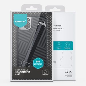 قاب محافظ مگنتی بند دار iPhone 14 Plus مارک نیلکین مدل Strap Magnetic Case