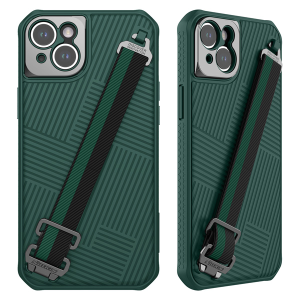 قاب محافظ مگنتی بند دار iPhone 14 Plus مارک نیلکین مدل Strap Magnetic Case