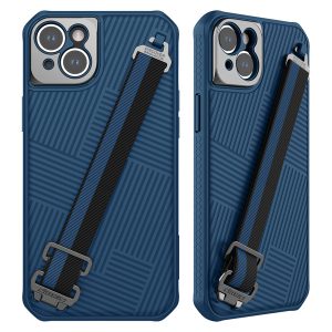 قاب محافظ مگنتی بند دار iPhone 14 Plus مارک نیلکین مدل Strap Magnetic Case