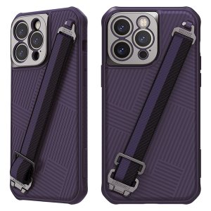 قاب محافظ مگنتی بند دار iPhone 14 Pro مارک نیلکین مدل Strap Magnetic Case