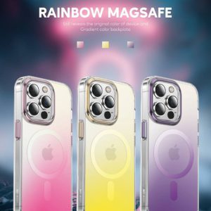قاب مگ سیف iPhone 14 Plus مارک Green Lion مدل Rainbow Magsafe Case