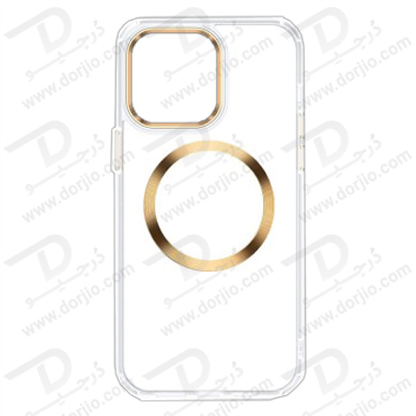 قاب کریستالی آیفون 14 پرو مارک TOTU مدل مگ سیف ساپورت - فریم مات