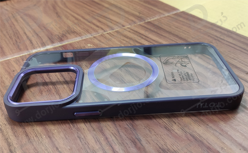 قاب کریستالی آیفون 14 پرو مارک TOTU مدل مگ سیف ساپورت - فریم مات