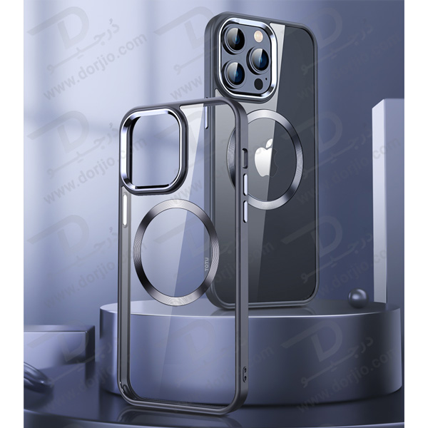 قاب کریستالی آیفون 14 پرو مارک TOTU مدل مگ سیف ساپورت - فریم مات