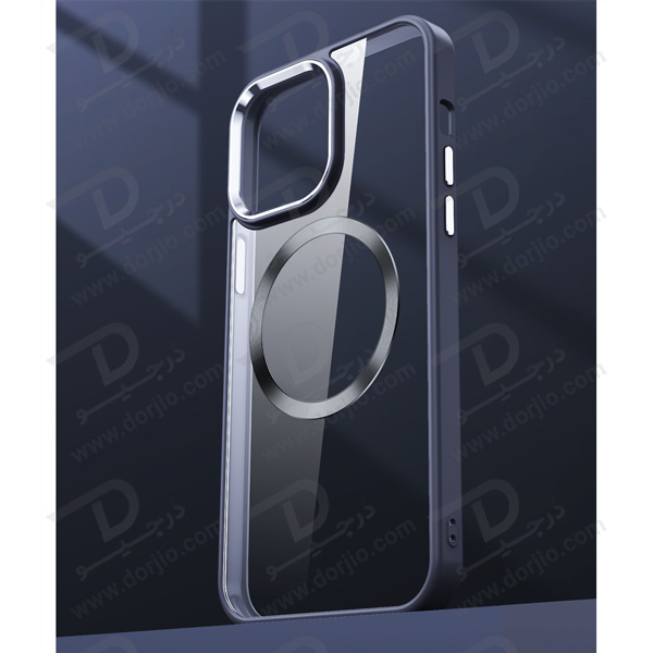 قاب کریستالی آیفون 14 پلاس مارک TOTU مدل مگ سیف ساپورت - فریم مات