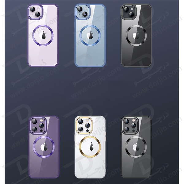 قاب کریستالی آیفون 14 پلاس مارک TOTU مدل مگ سیف ساپورت - فریم مات