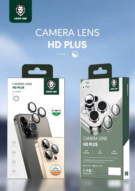 محافظ لنز رینگی فلزی HD Plus گوشی iPhone 14 Plus مارک Green Lion