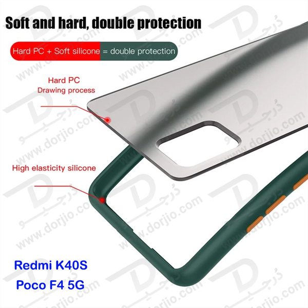 پلکسی کاور مات با محافظ دوربین Xiaomi Poco F4