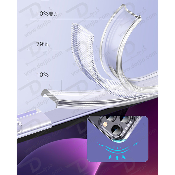 کریستال کاور شفاف آیفون 14 پرو مارک TOTU