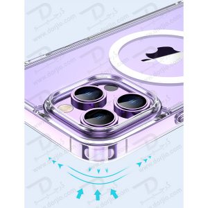 کریستال کاور شفاف آیفون 14 پلاس مارک TOTU مدل Magnetic Shell