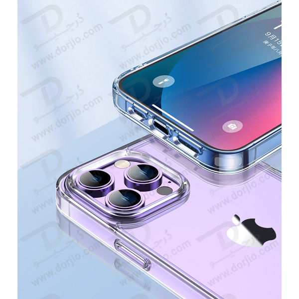 کریستال کاور شفاف آیفون 14 پلاس مارک TOTU مدل Magnetic Shell