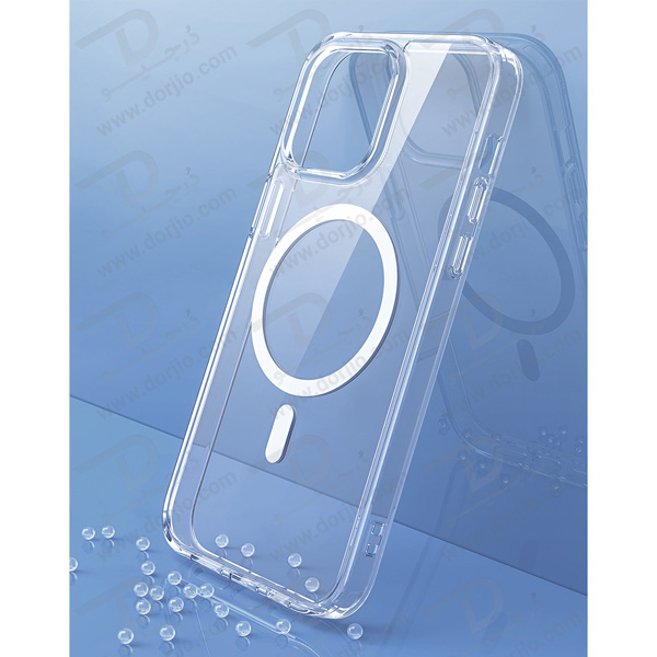 کریستال کاور شفاف آیفون 14 پلاس مارک TOTU مدل Magnetic Shell