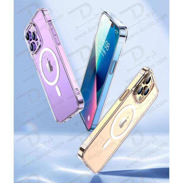 کریستال کاور شفاف آیفون 14 پلاس مارک TOTU مدل Magnetic Shell