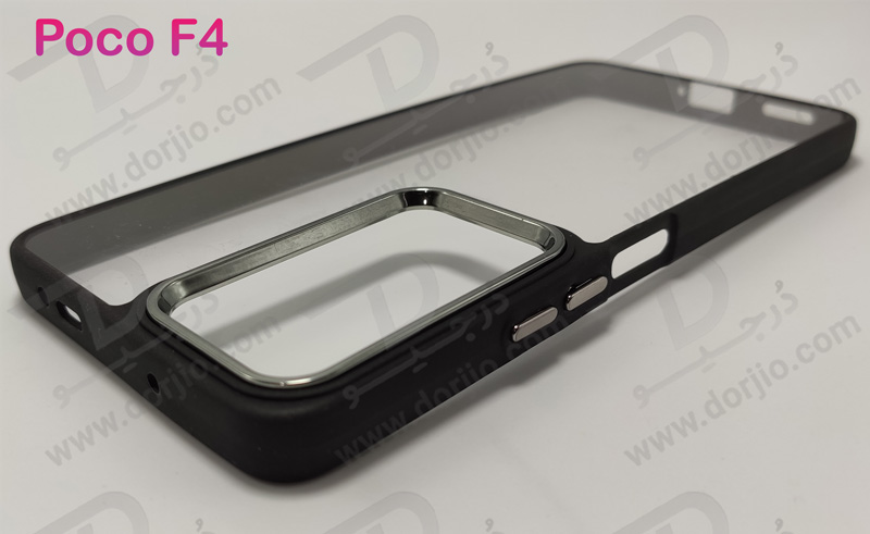 کریستال کاور شفاف فریم ژله‌ ای رنگی Xiaomi Poco F4