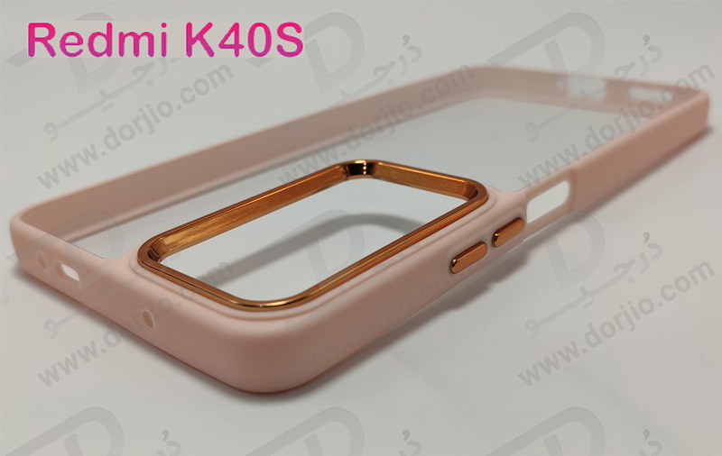 کریستال کاور شفاف فریم ژله‌ ای رنگی Xiaomi Redmi K40S