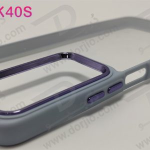 کریستال کاور شفاف فریم ژله‌ ای رنگی Xiaomi Redmi K40S