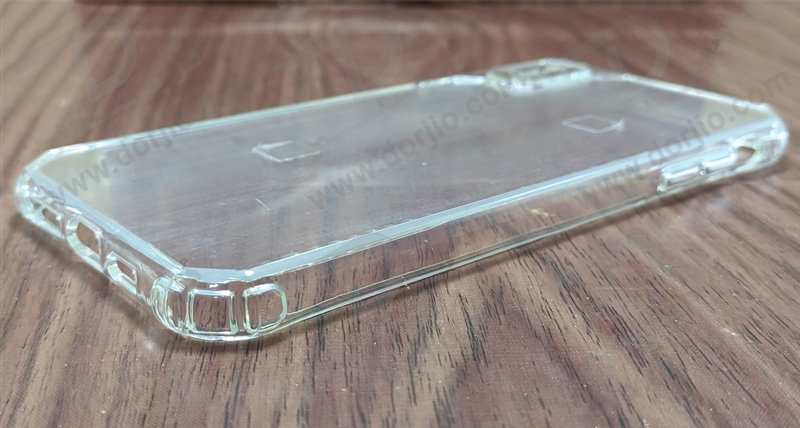 کریستال کاور شفاف فریم ژله‌ ای ضد ضربه iPhone XS