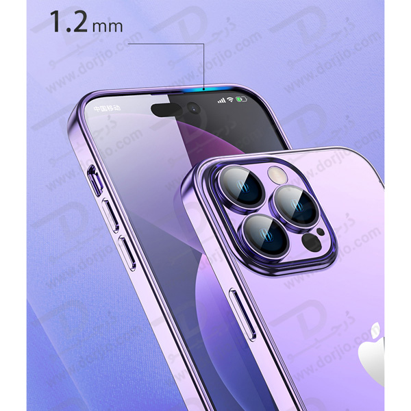 گارد ژله‌ای با محافظ لنز مخصوص آیفون 14 پلاس مارک TOTU