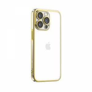 گارد ژله‌ای با محافظ لنز iPhone 14 Plus مارک Green Lion مدل Mars Electroplating TPU Case
