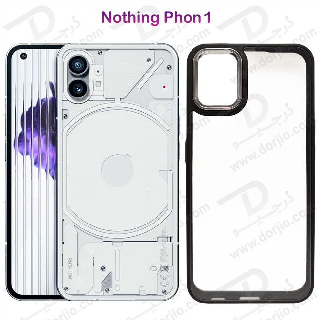 کریستال کاور شفاف فریم ژله‌ ای ضد ضربه Nothing Phone 1