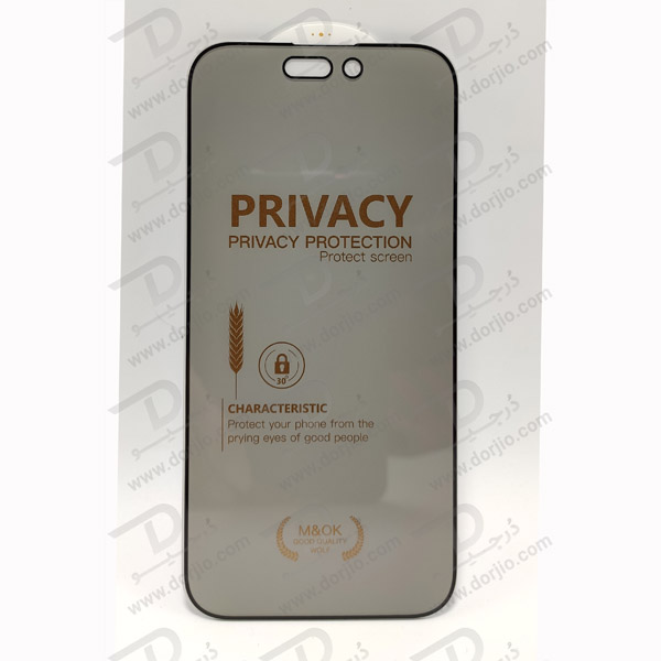 گلس Privacy حریم شخصی آیفون 14 پرو - iPhone 14 Pro مارک M&OK