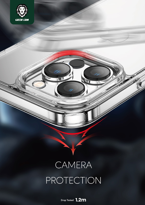 قاب کریستالی iPhone 14 Pro Max مارک Green Lion مدل Anti-Shock Case
