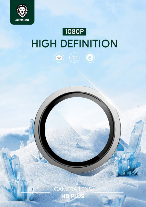 محافظ لنز رینگی فلزی HD Plus گوشی iPhone 14 Pro مارک Green Lion