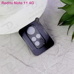 محافظ لنز شیشه ای Xiaomi Redmi Note 11 4G مدل 3D 9H