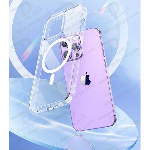 کریستال کاور شفاف آیفون 14 مارک TOTU مدل Magnetic Shell