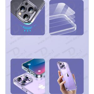 کریستال کاور شفاف آیفون 14 پرو مکس مارک TOTU