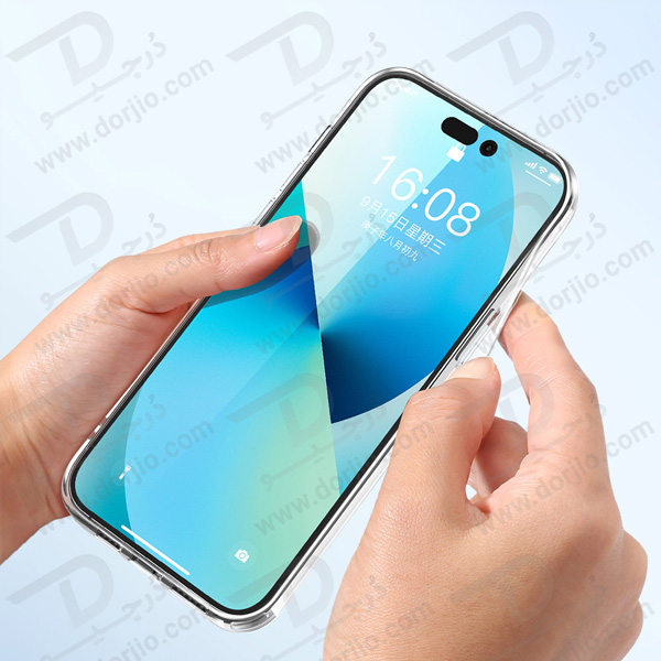 کریستال کاور شفاف آیفون 14 پرو مکس مارک TOTU مدل Magnetic Shell