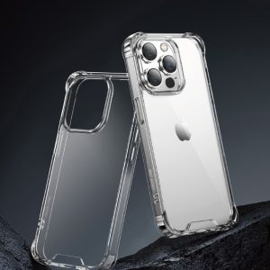 گارد شفاف فریم ژله ای ضد ضربه iPhone 14 Pro Max مارک Green Lion مدل Rocky Series 360° Anti-Shock Case