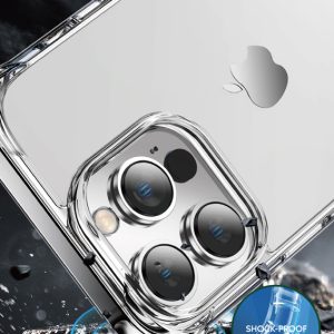 گارد شفاف فریم ژله ای ضد ضربه iPhone 14 Pro Max مارک Green Lion مدل Rocky Series 360° Anti-Shock Case