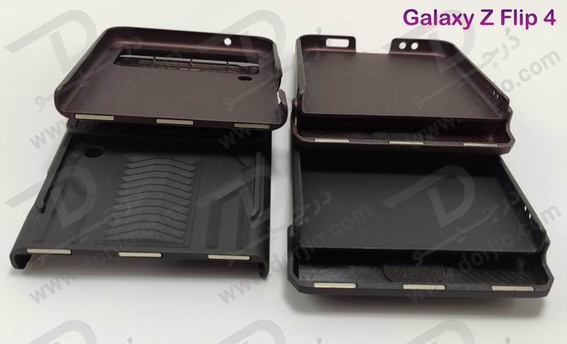 گارد ضد ضربه رینگی Samsung Galaxy Z Flip 4 مارک GKK مدل بتمنی با محافظ دوربین