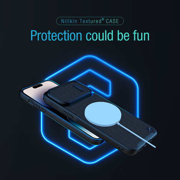 گارد مگنتی محافظ دوربین دار iPhone 14 Pro Max مدل Textured Case S Magnetic