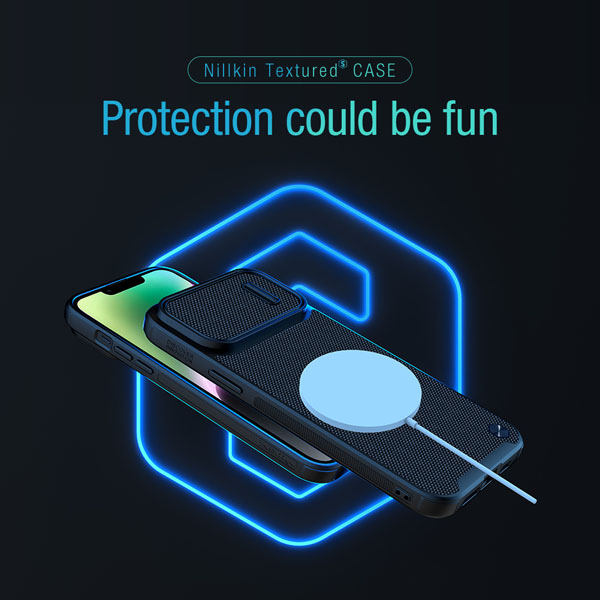 گارد مگنتی محافظ دوربین دار iPhone 14 مدل Textured Case S Magnetic گارد مگنتی محافظ دوربین دار iPhone 14 مدل Textured Case S Magnetic