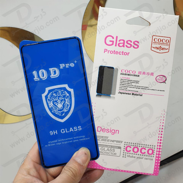 خرید گلس شفاف Xiaomi Redmi Note 9 Pro Max مدل 10D Pro