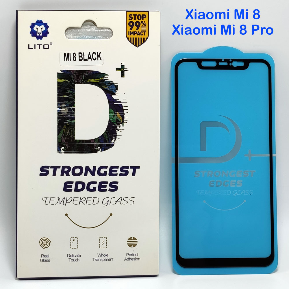 گلس شیشه ای Xiaomi Mi 8-Mi 8 Pro مارک LITO مدل D+ Strongest Edges