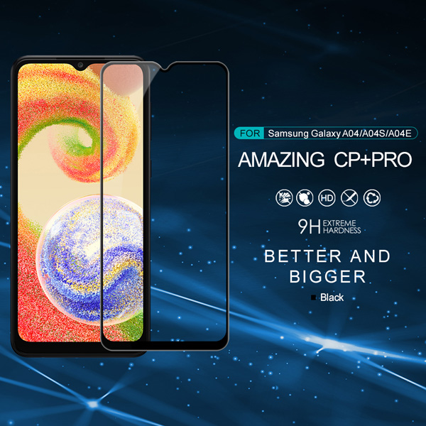گلس شیشه ای نیلکین Samsung Galaxy A04 مدل CP+PRO Tempered Glass