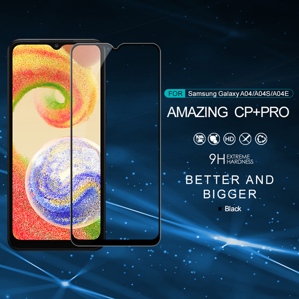 گلس شیشه ای نیلکین Samsung Galaxy A04s مدل CP+PRO Tempered Glass