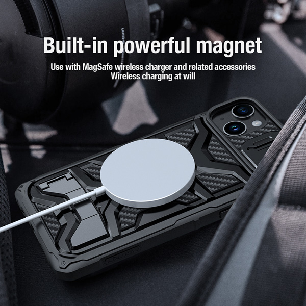 قاب ضد ضربه مگنتی پایه دار iPhone 14 Plus مارک نیلکین مدل Adventurer Pro Magnetic