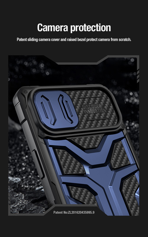 قاب ضد ضربه مگنتی پایه دار iPhone 14 Plus مارک نیلکین مدل Adventurer Pro Magnetic