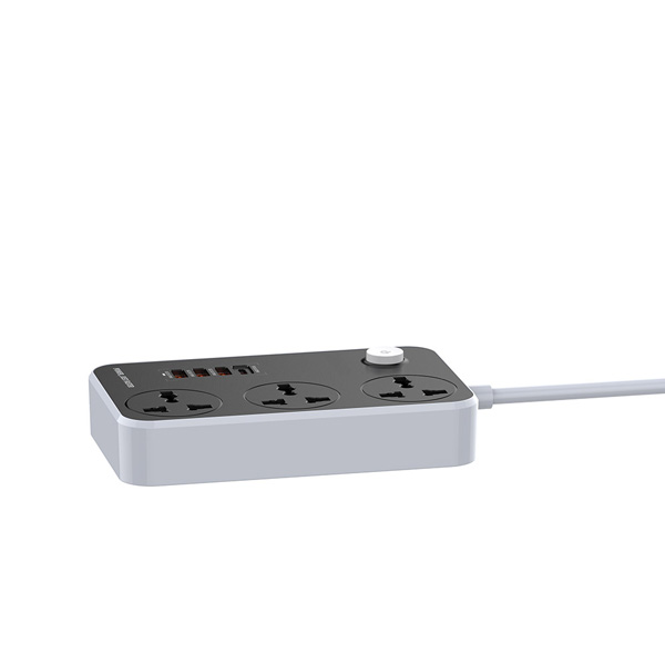 سه راهی برق LDNIO مدل SC3412 + خروجی USB-A و USB-C فست شارژ