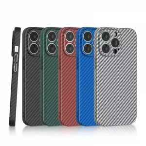 قاب فیبری کربنی iPhone 14 مارک Green Lion مدل Carbon Fiber Plus