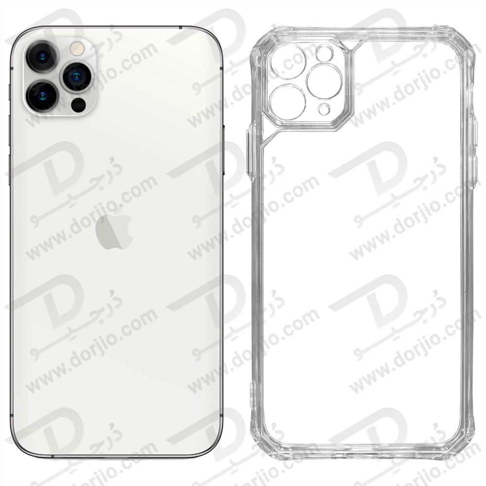 خرید کریستال کاور شفاف فریم ژله‌ ای ضد ضربه iPhone 11 Pro Max (1)