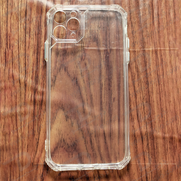 کریستال کاور شفاف فریم ژله‌ ای ضد ضربه iPhone 11 Pro Max